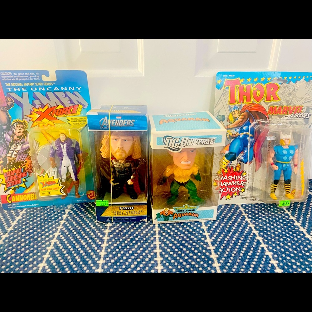 7 NIB collectible vintage action figures